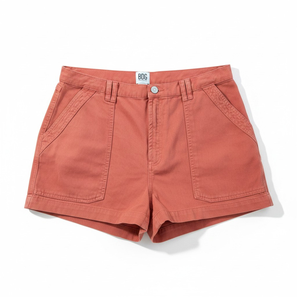BDG Urban Outfitters Orange Utility Shorts Size 32 NWT Cotton Mango